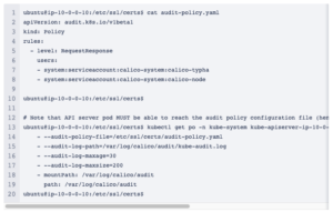 Code of audit configuration
