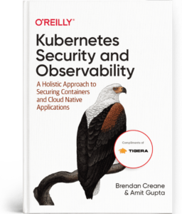 Book cover: 'Kubernetes Security and Observability,' illustrating the complexity of securing containerized workloads