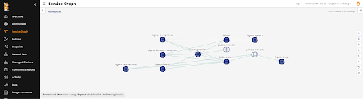 Fig. 2: Calico Cloud Dynamic Service Graph
