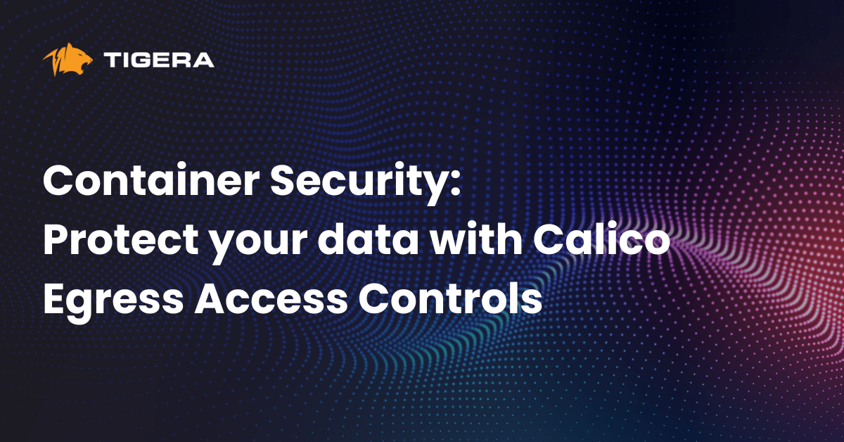 Container Security: Protect your data with Calico Egress Access Controls