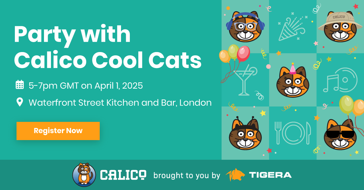 Join the Calico Cool Cats party! Connect with Kubernetes experts in a fun, relaxed atmosphere