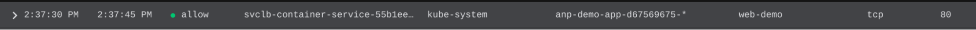 After adding the proper policies Whisker shows that users can connect to our application.