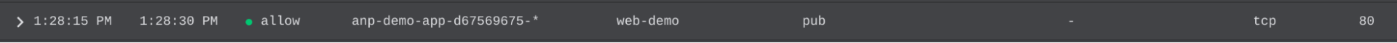 Workload accessing the Internet over port 80.